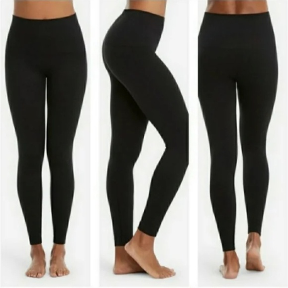 SPANX Pants - Spanx Look At Me Now Seamless Leggings, Black, Size Large